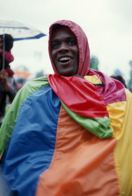 Man attending the Centennial Commission's Canada Day celebrations