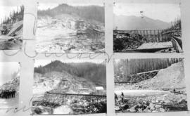 [Four views of Coquitlam Dam construction]