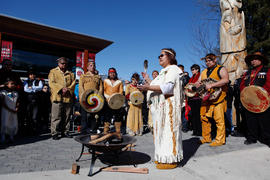 Blessing Ceremony at Lil'Wat's Flame Creation in Whistler, BC