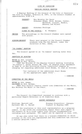 Council Meeting Minutes : Feb. 2, 1971