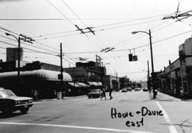 Howe and Davie [Streets looking] east