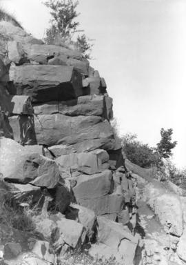 Five sided basalt, False Creek