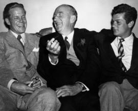 Charles E. Thompson with Dan Duryea and Tony Curtis