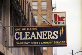Pender Street - 420a [Sign for 1hr Handy Cleaners]
