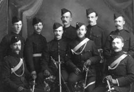 Officers and Non-Coms of No. 4 Company Rocky Mountain Rangers, Kaslo, B.C. Canada