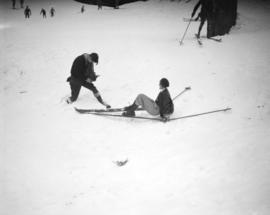 Skiing on Grouse Mountain