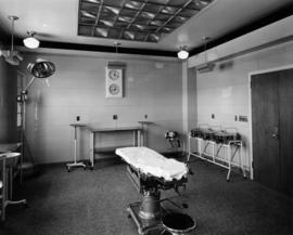 Interior view of operating room in Shaughnessy Hospital