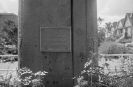 [Centennial Totem Pole commemorative plaque, Hadden Park]