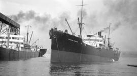 S.S. Canadian Freighter [at dock]