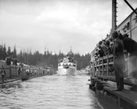 Boeing Aircraft Co. of Canada, launching of W.E. Boeing's yacht "Taconite"