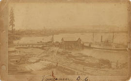 [Hastings Mill Store wharf, foot of Dunlevy Street with "Princess Louise" side-wheeler ...