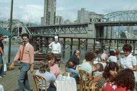 [Restaurant patio on Granville Island]