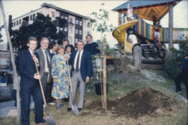 Breaking ground on Lord Roberts playground project