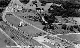 [Aerial view of] International Peace Arch Blaine - Wash.