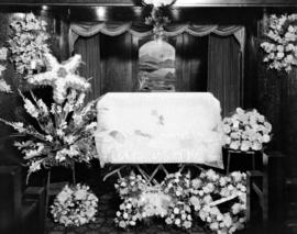 Girl in casket at Center and Hanna Funeral Home