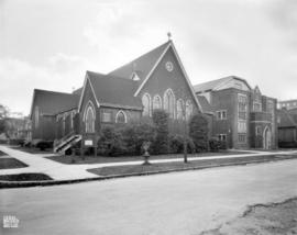 [Exterior of St. Paul's Church and parish hall on Jervis Street]