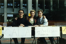 SFU [Gay and Lesbian Association table]