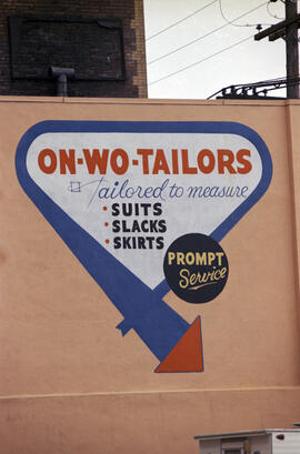 [Sign for 11 West Pender Street - On Wo Tailors]