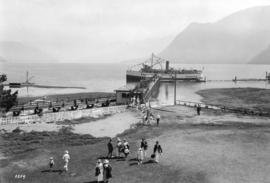 [Steamer "Capilano" [?] discharging passengers]