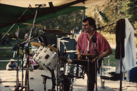 Drummer on the Malkin Bowl stage