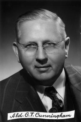 Head and shoulders portrait Alderman George T. Cunningham