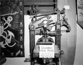 Columbian Hand Press display