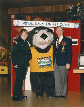 Tillicum with two associates of the Royal Air Cadets