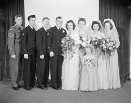 Mr. and Mrs. Ronald Cooke [wedding group]