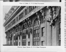 Exterior upper stories, Hotel Vancouver