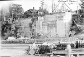 [Construction progress photograph of the CPR Burrard St. bridge]
