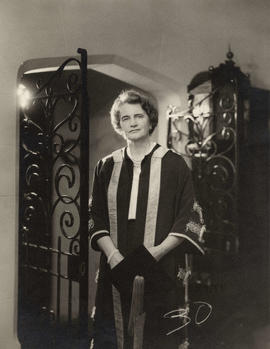 [Portrait of Phyllis Ross, UBC Chancellor]