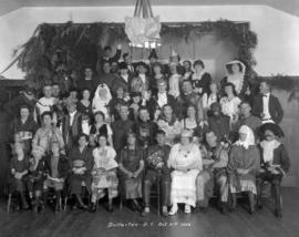 [Flashlight - group in costume] Dollarton, B.C. Oct. 31, 1922
