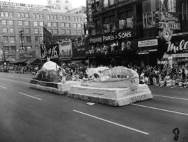 City of Bellingham float in 1955 P.N.E. Opening Day Parade