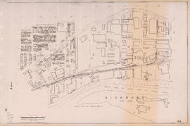 Sectional map of Vancouver showing streets, block and lot outlines, and building perimeters : Map...