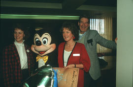 Group with Mickey Mouse at City Hall