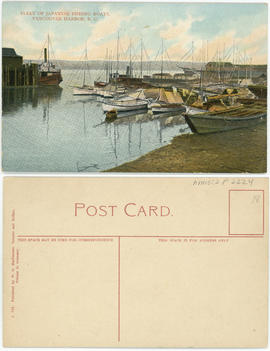 Fleet of Japanese fishing boats, Vancouver Harbor, B.C.