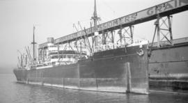 S.S. Moerdyk [at Vancouver Harbour Commissioners Grain elevator dock]