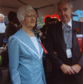 Dorris Crookall and George Morrison at civic event