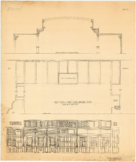 Half plan of first class smoking room