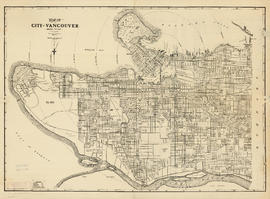 Map of City of Vancouver, British Columbia