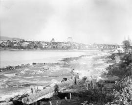 [Clearing the site for the Maritime Museum and "St. Roch" at Hadden Park, Kitsilano Beach]