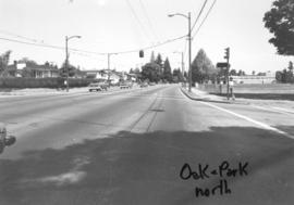 Oak [Street] and Park [Drive looking] north