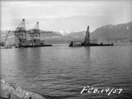 Raw sugar dock construction [dredging]