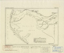 Diagram showing seaward advance of Fraser River delta, British Colmbia