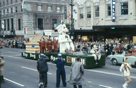 [Grey Cup parade, downtown Vancouver]