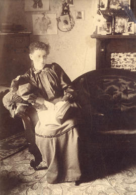 [Mrs. A.M. McGovern (nee Fagan) in her room]