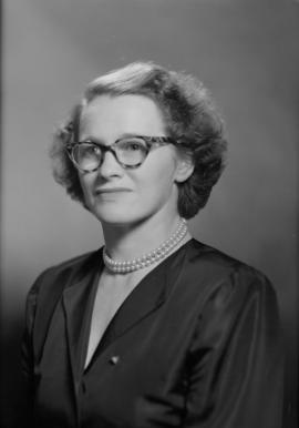 Miss Janet Milne, Pres. Telephone Pioneers : Hughes Photo