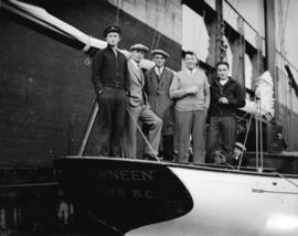 Boeing Aircraft Co. of Canada, sail boat "Mavourneen" leaving for California