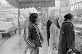 Shoppers at the Old Country Bakery front window