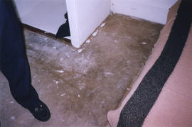 Damaged floor of Balmoral Hotel at 159 East Hastings Street
